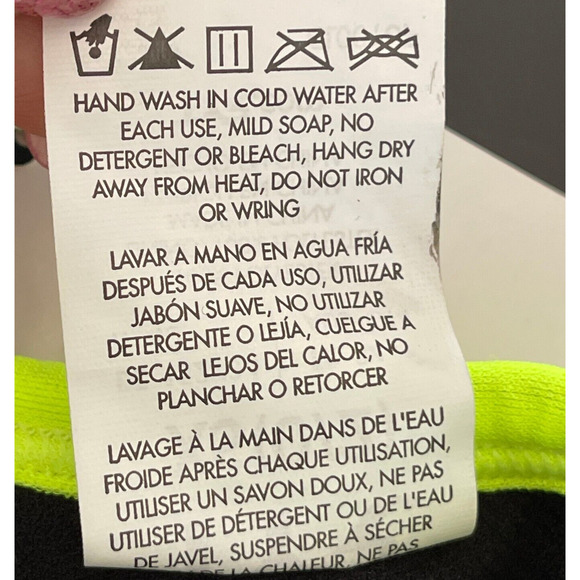 TYR DuraFast Waikiki Pacific Tieback Top Swim Top Yellow Purple - Size XS 0/2 - Picture 7 of 8